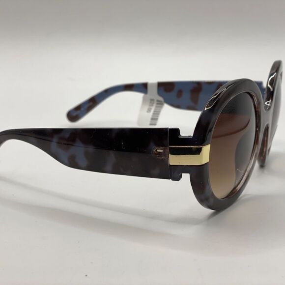New Womern’s Oversized Retro Sunglasses Black and Blue - Picture 4 of 8